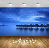 Avikalp Exclusive Awi5282 Bungalows In The Blue Sunset Nature Full HD Wallpapers for Living room, Ha Avikalp Exclusive Awi5282 Bungalows In The Blue Sunset Nature Full HD Wallpapers for Living room, Ha
