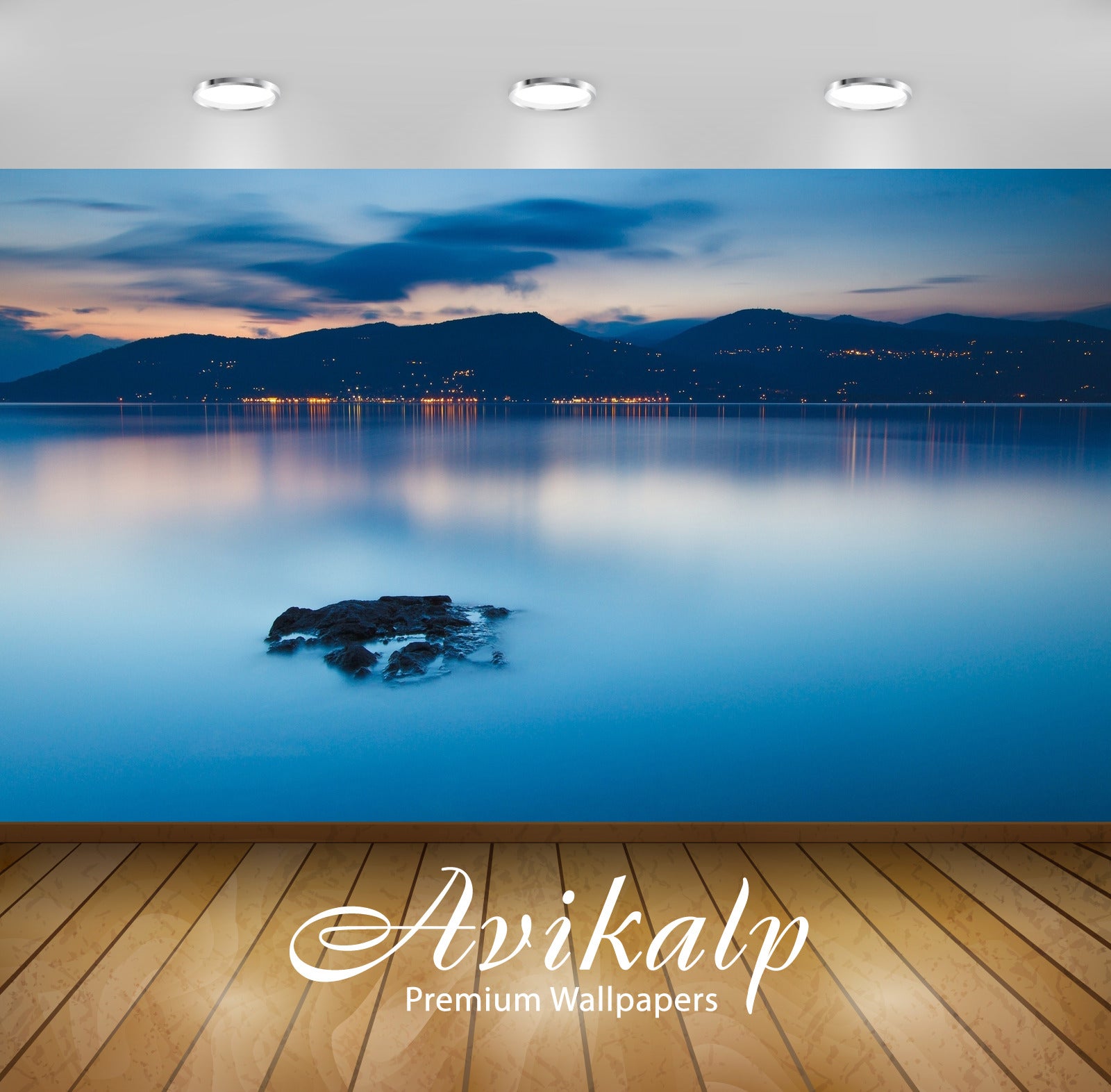 Avikalp Exclusive Awi5289 Calm Lake At Sunset By The City Lights Nature Full HD Wallpapers for Livin Avikalp Exclusive Awi5289 Calm Lake At Sunset By The City Lights Nature Full HD Wallpapers for Livin