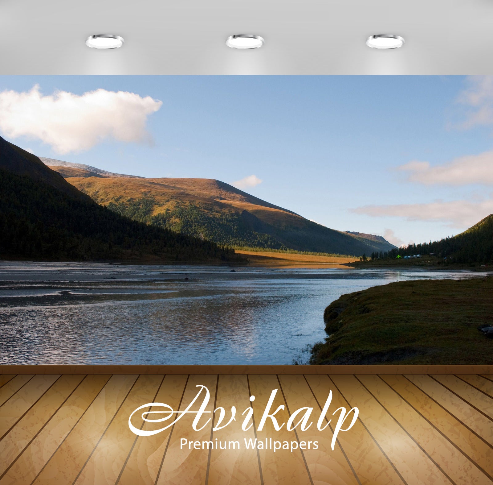 Avikalp Exclusive Awi5295 Camping On The River Side Nature Full HD Wallpapers for Living room, Hall, Avikalp Exclusive Awi5295 Camping On The River Side Nature Full HD Wallpapers for Living room, Hall,