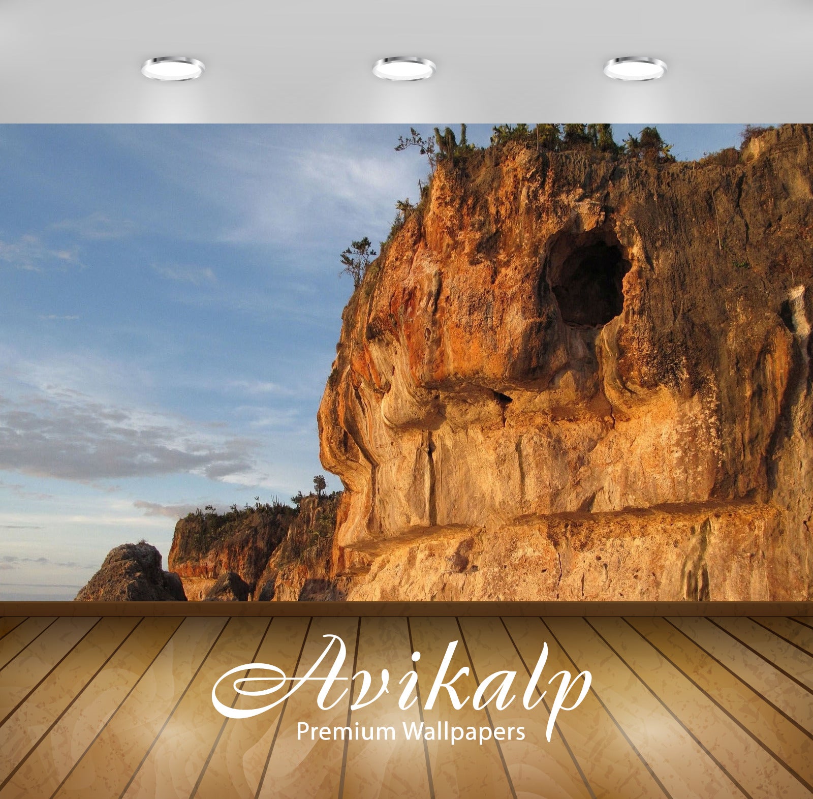 Avikalp Exclusive Awi5304 Cave In The High Rusty Cliff Nature Full HD Wallpapers for Living room, Ha Avikalp Exclusive Awi5304 Cave In The High Rusty Cliff Nature Full HD Wallpapers for Living room, Ha