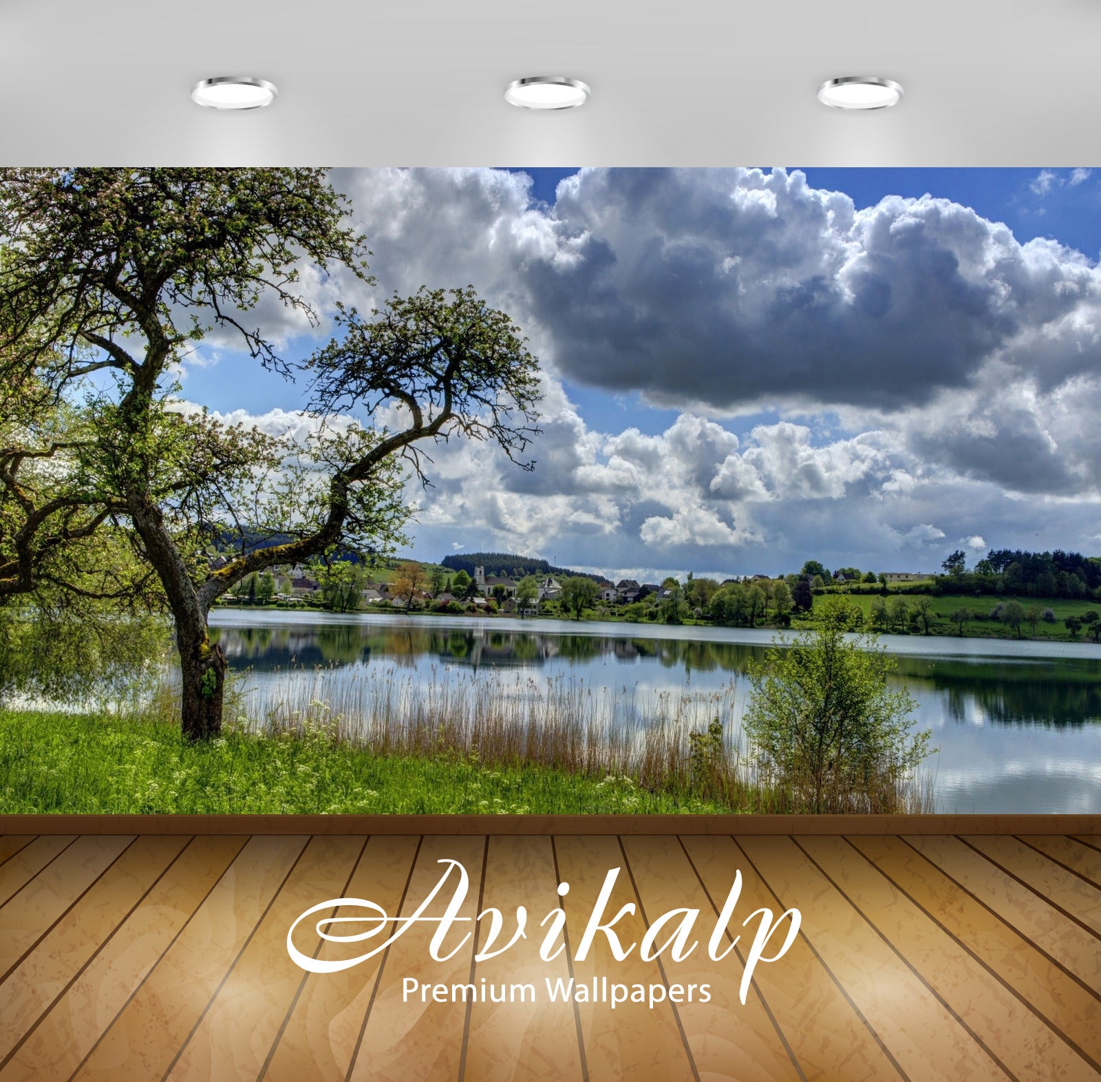 Avikalp Exclusive Awi5422 Fluffy Clouds Over The City Nature Full HD Wallpapers for Living room, Hal Avikalp Exclusive Awi5422 Fluffy Clouds Over The City Nature Full HD Wallpapers for Living room, Hal