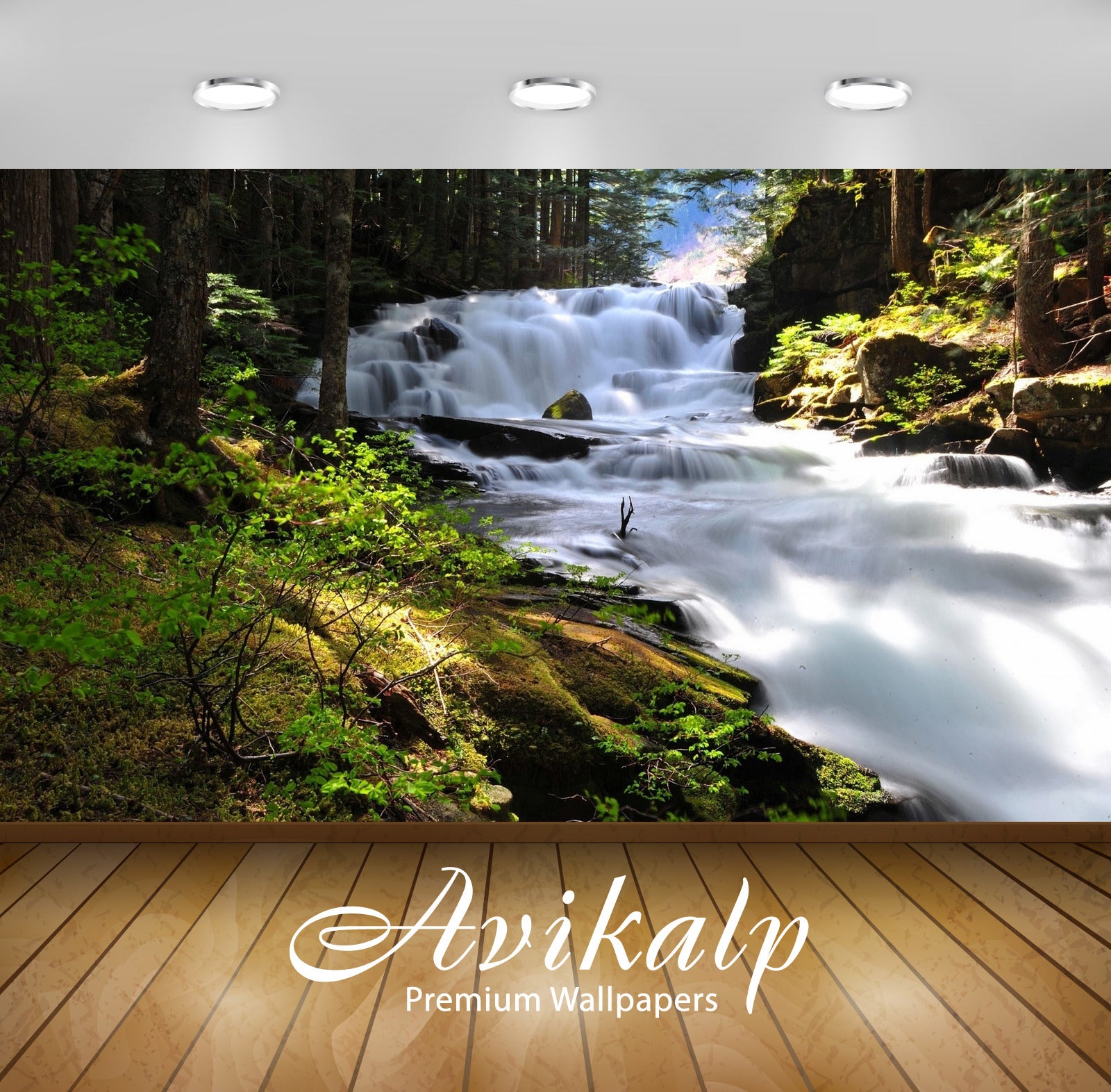 Avikalp Exclusive Awi5434 Foamy Waterfall On The Mountain River Nature Full HD Wallpapers for Living Avikalp Exclusive Awi5434 Foamy Waterfall On The Mountain River Nature Full HD Wallpapers for Living