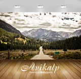 Avikalp Exclusive Awi5467 Forest Road To June Lake Nature Full HD Wallpapers for Living room, Hall, Avikalp Exclusive Awi5467 Forest Road To June Lake Nature Full HD Wallpapers for Living room, Hall,