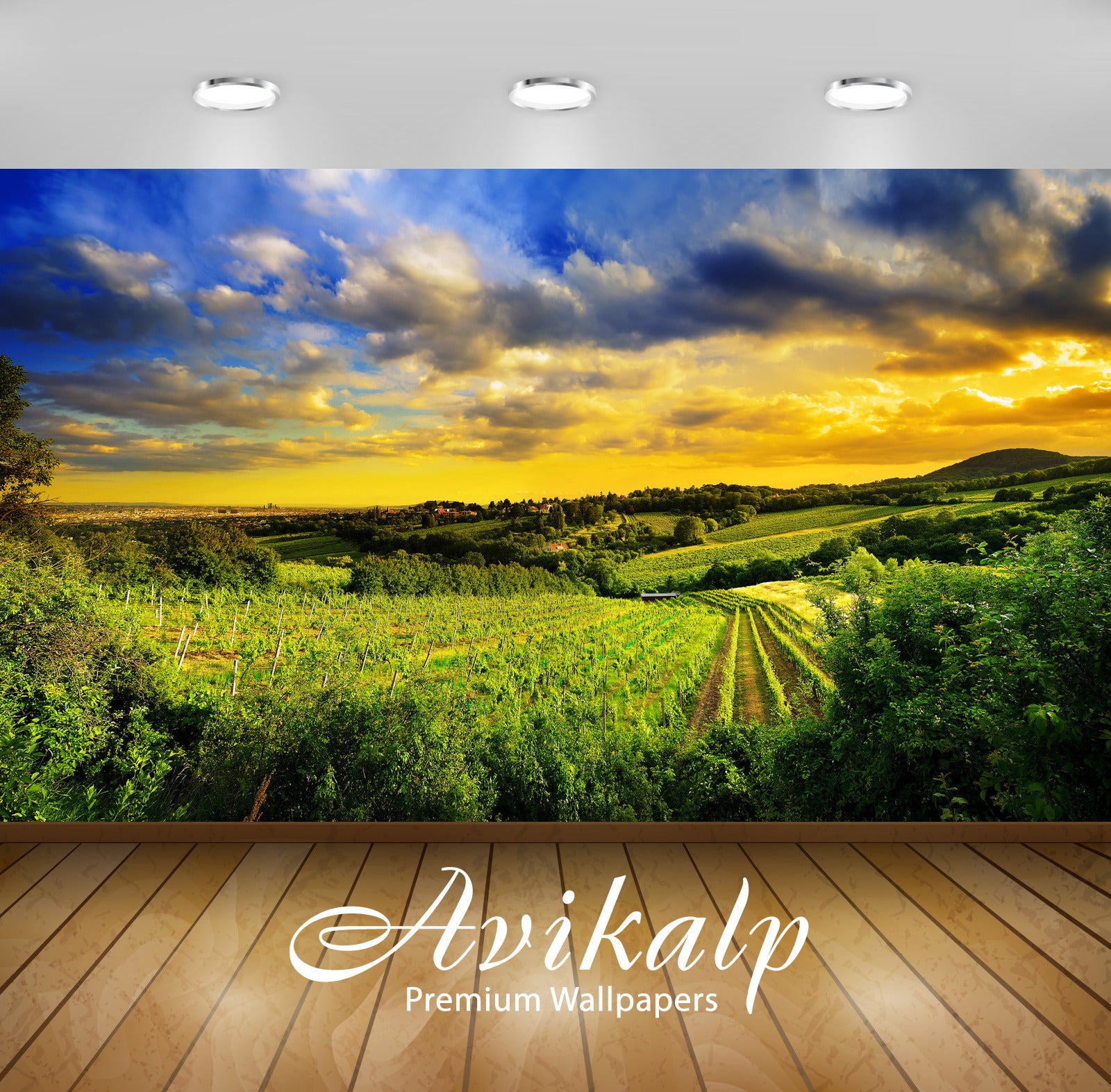 Avikalp Exclusive Awi5514 Golden Sky On A Summer Day Nature Full HD Wallpapers for Living room, Hall Avikalp Exclusive Awi5514 Golden Sky On A Summer Day Nature Full HD Wallpapers for Living room, Hall