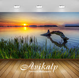 Avikalp Exclusive Awi5515 Golden Sunset At The Lake Nature Full HD Wallpapers for Living room, Hall, Avikalp Exclusive Awi5515 Golden Sunset At The Lake Nature Full HD Wallpapers for Living room, Hall,