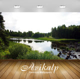 Avikalp Exclusive Awi5545 Gray Sky Over The River Nature Full HD Wallpapers for Living room, Hall, K Avikalp Exclusive Awi5545 Gray Sky Over The River Nature Full HD Wallpapers for Living room, Hall, K