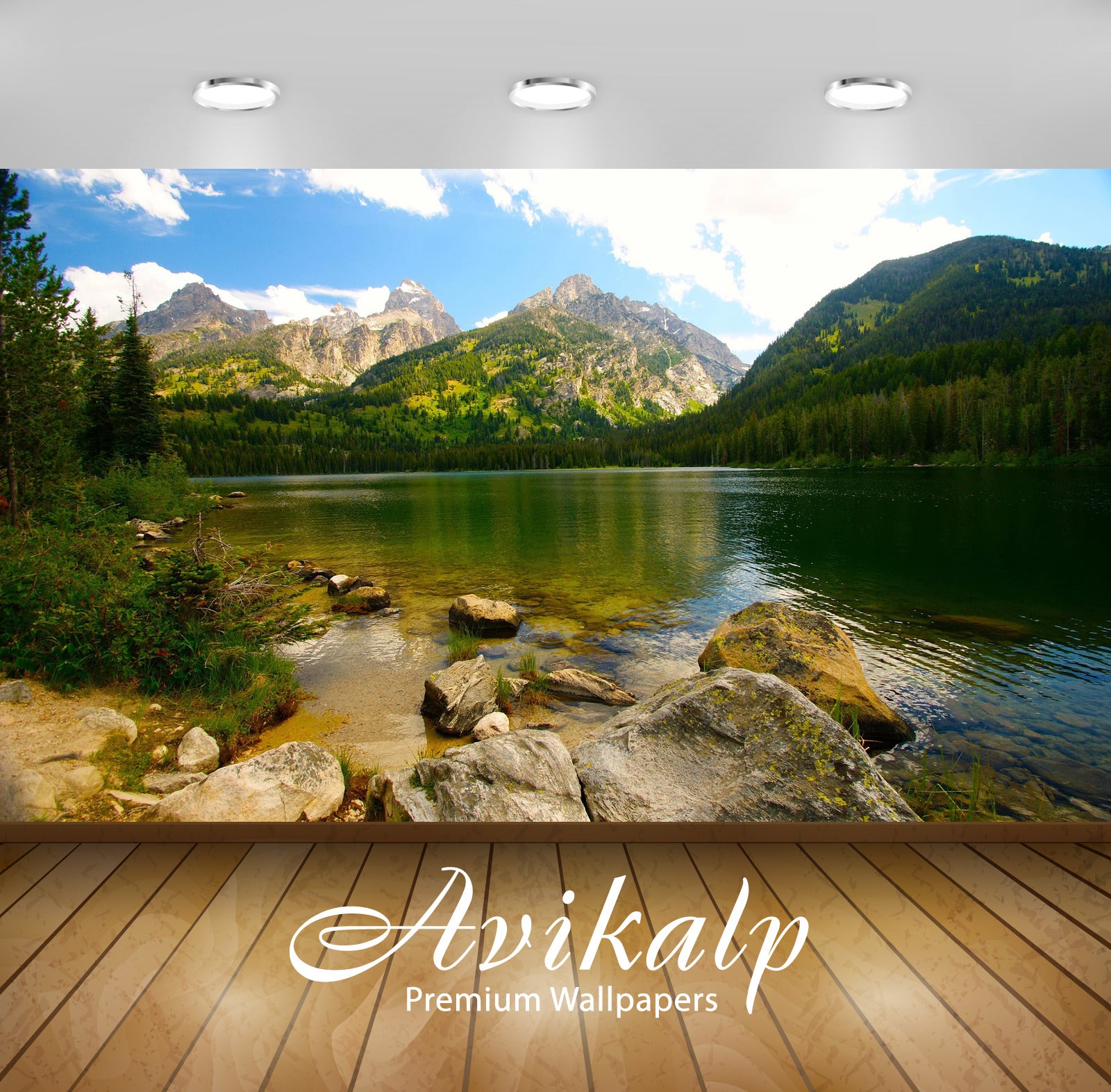 Avikalp Exclusive Awi5573 Green Lake Water Guarded By The Green Forest Nature Full HD Wallpapers for Avikalp Exclusive Awi5573 Green Lake Water Guarded By The Green Forest Nature Full HD Wallpapers for