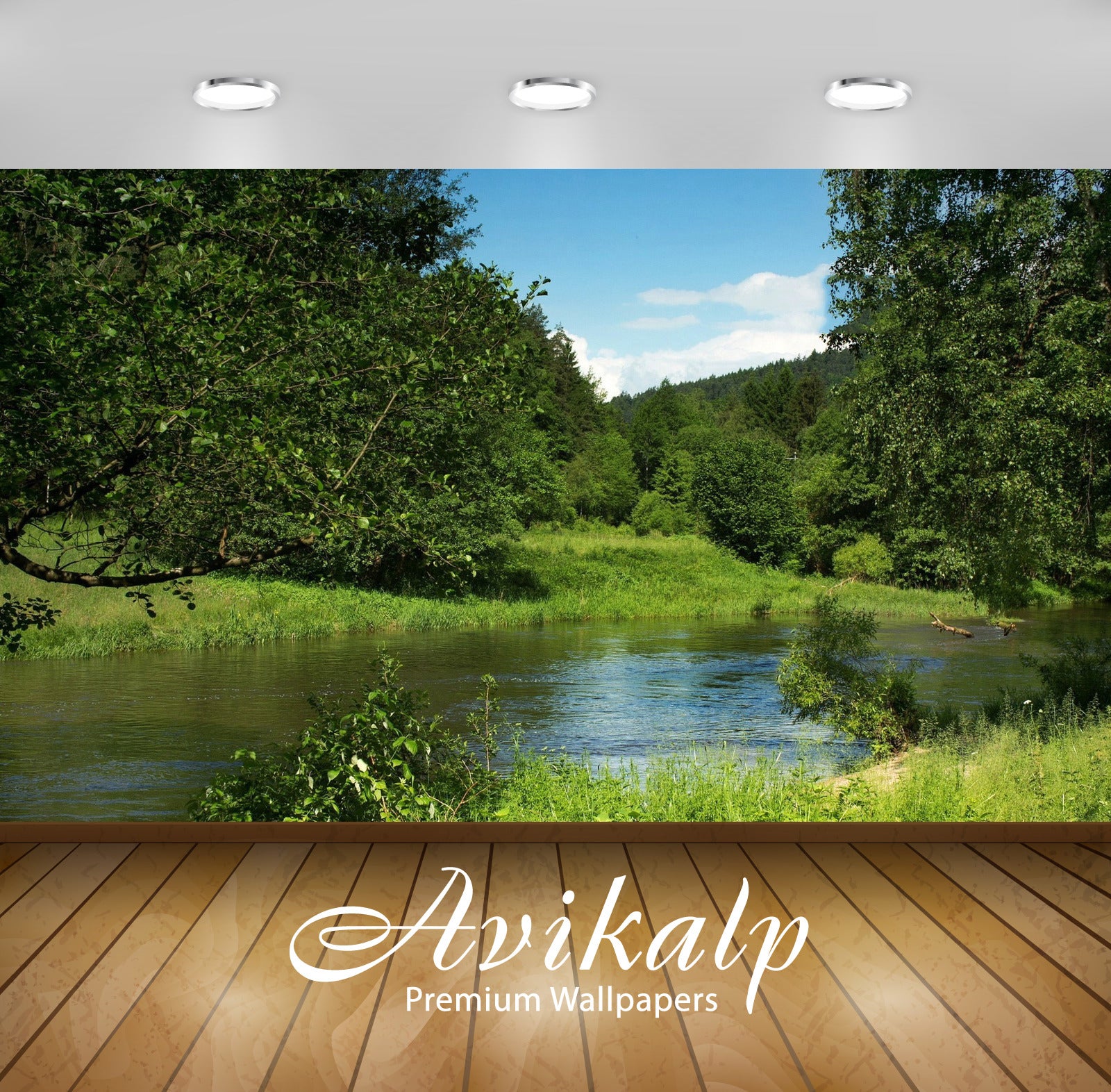 Avikalp Exclusive Awi5582 Green Nature On A Summer Day By The River Nature Full HD Wallpapers for Li Avikalp Exclusive Awi5582 Green Nature On A Summer Day By The River Nature Full HD Wallpapers for Li