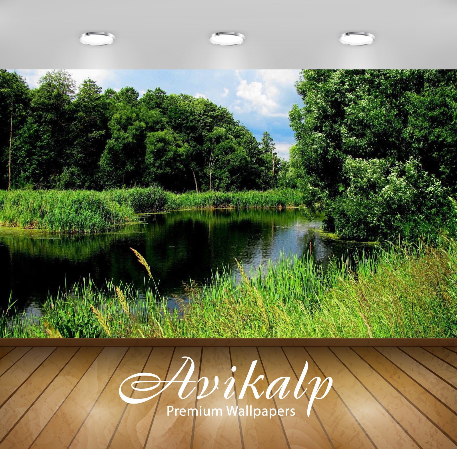 Avikalp Exclusive Awi5591 Green Untouched Forest By A Calm River Nature Full HD Wallpapers for Livin Avikalp Exclusive Awi5591 Green Untouched Forest By A Calm River Nature Full HD Wallpapers for Livin