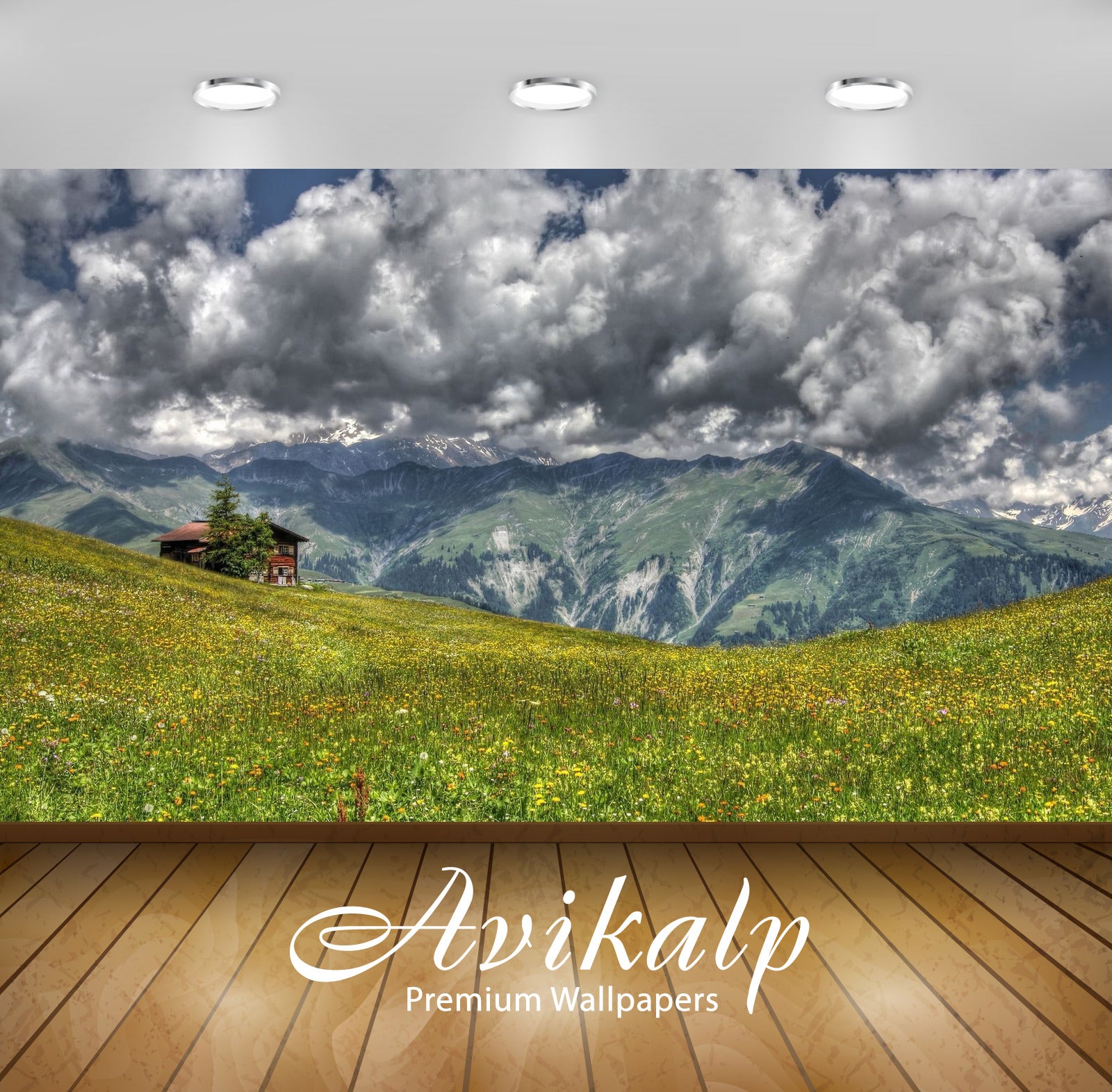 Avikalp Exclusive Awi5603 Heavy Clouds Shadowing The Green Mountains Nature Full HD Wallpapers for L Avikalp Exclusive Awi5603 Heavy Clouds Shadowing The Green Mountains Nature Full HD Wallpapers for L