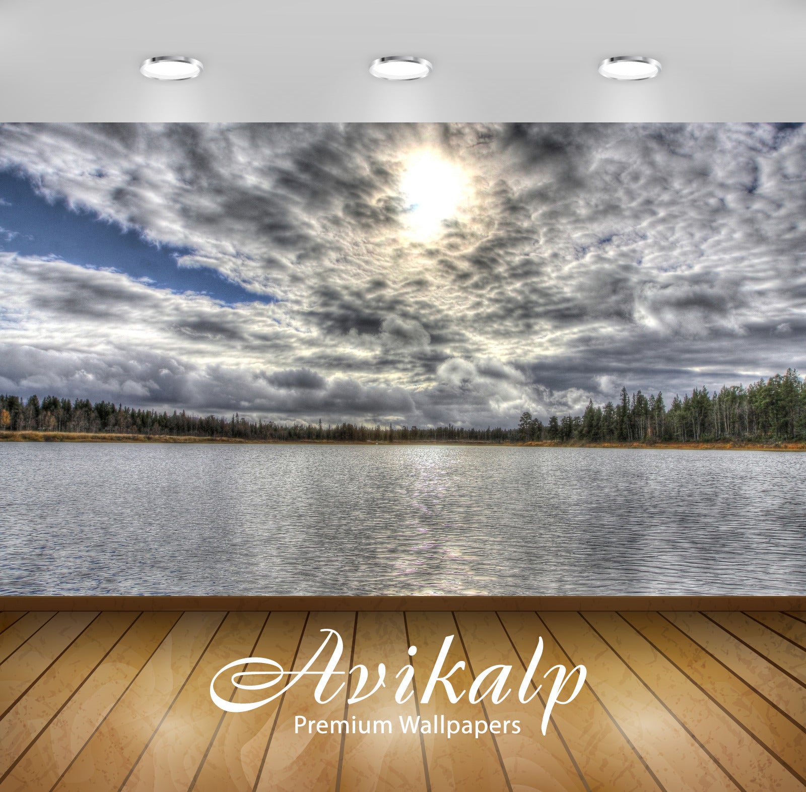 Avikalp Exclusive Awi5606 Heavy Storm Clouds Above The Lake Nature Full HD Wallpapers for Living roo Avikalp Exclusive Awi5606 Heavy Storm Clouds Above The Lake Nature Full HD Wallpapers for Living roo