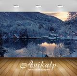 Avikalp Exclusive Awi5626 Houses By The Winter Lake In The Mountains Nature Full HD Wallpapers for L Avikalp Exclusive Awi5626 Houses By The Winter Lake In The Mountains Nature Full HD Wallpapers for L