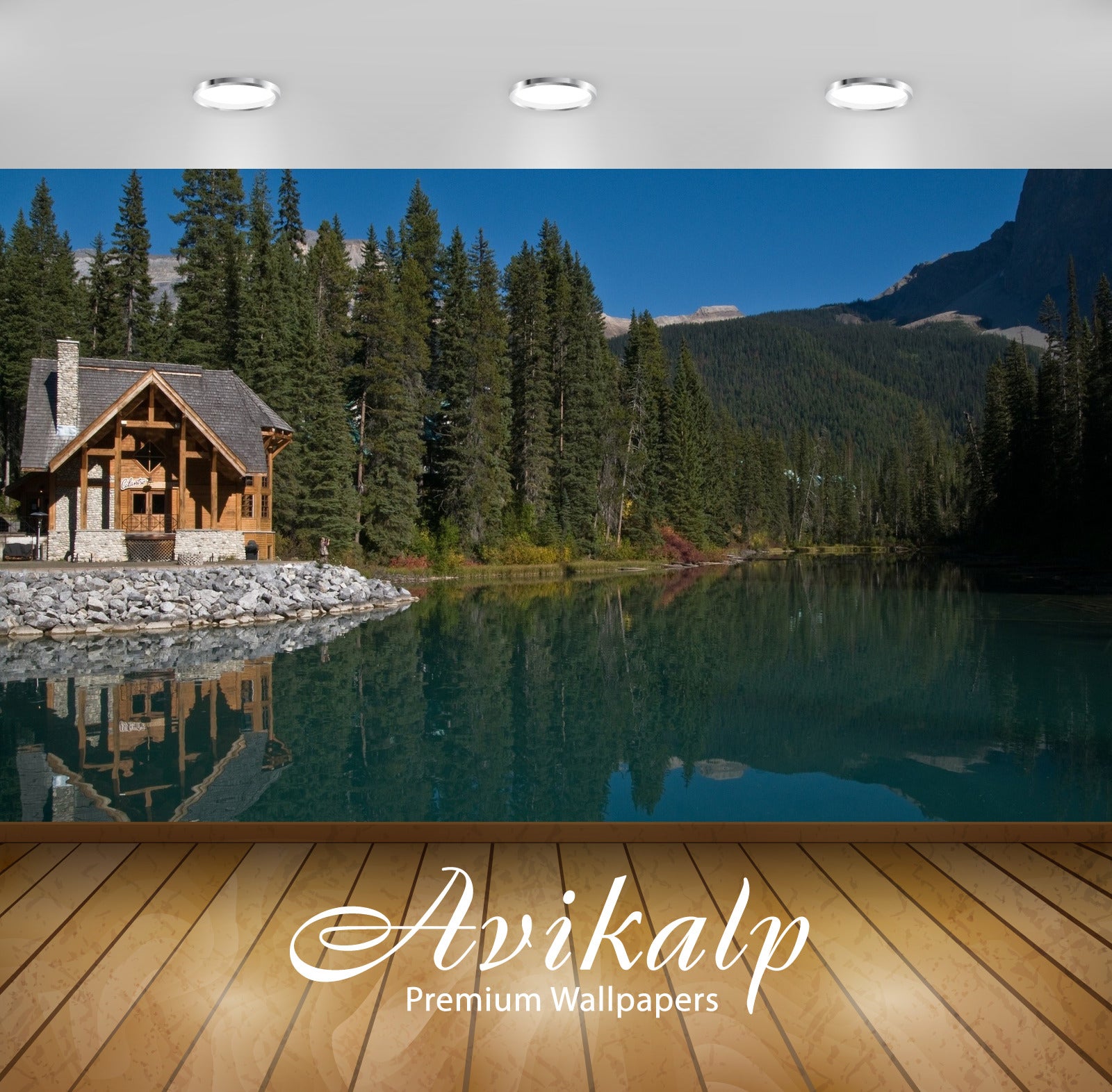 Avikalp Exclusive Awi5628 Hut At The Mountain Lake Nature Full HD Wallpapers for Living room, Hall, Avikalp Exclusive Awi5628 Hut At The Mountain Lake Nature Full HD Wallpapers for Living room, Hall,