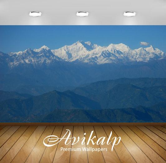 Avikalp Exclusive Awi5661 Kangchenjunga Mountains Nature Full HD Wallpapers for Living room, Hall, K