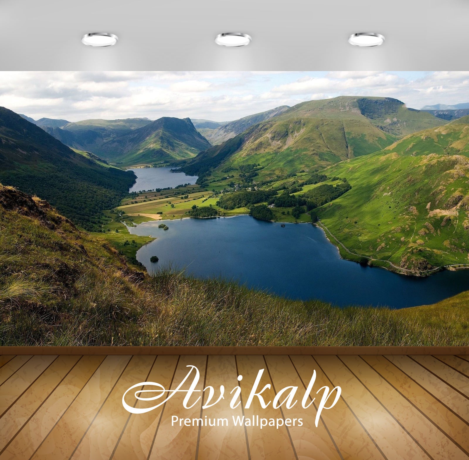 Avikalp Exclusive Awi5706 Lakes In The Mountains Nature Full HD Wallpapers for Living room, Hall, Ki Avikalp Exclusive Awi5706 Lakes In The Mountains Nature Full HD Wallpapers for Living room, Hall, Ki