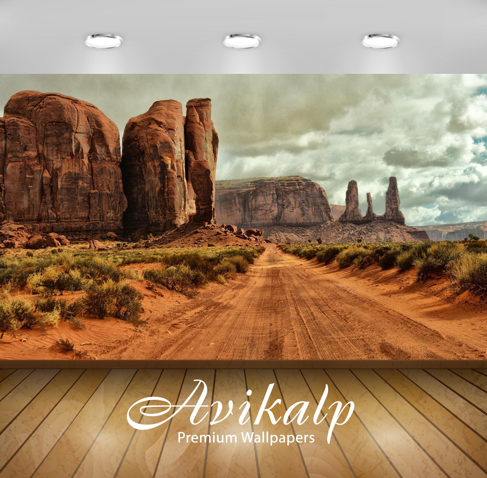 Avikalp Exclusive Awi5764 Monument Valley Nature Full HD Wallpapers for Living room, Hall, Kids Room Avikalp Exclusive Awi5764 Monument Valley Nature Full HD Wallpapers for Living room, Hall, Kids Room