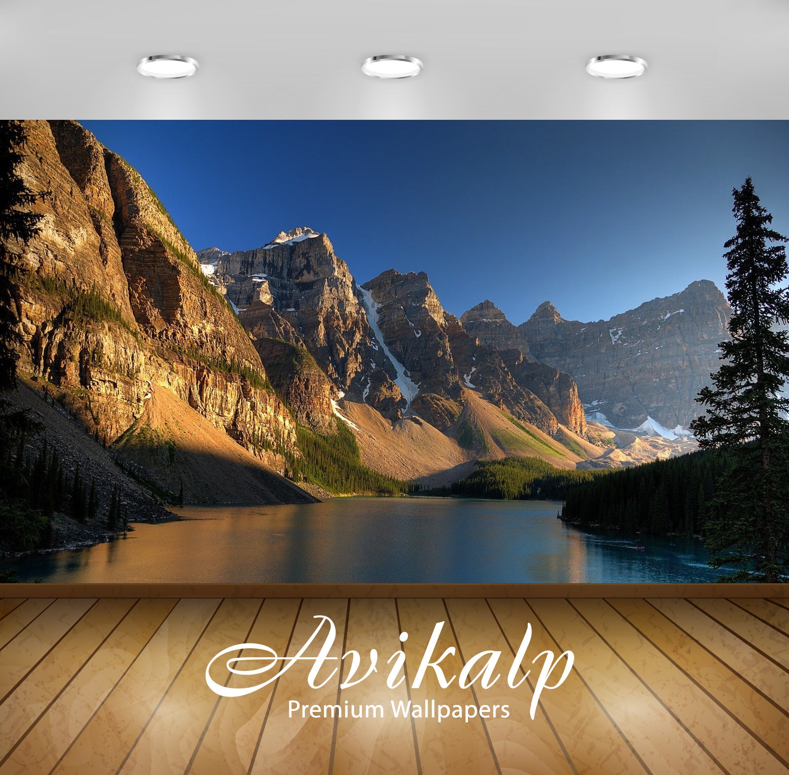 Avikalp Exclusive Awi5768 Moraine Lake Banff National Park Nature Full HD Wallpapers for Living room Avikalp Exclusive Awi5768 Moraine Lake Banff National Park Nature Full HD Wallpapers for Living room