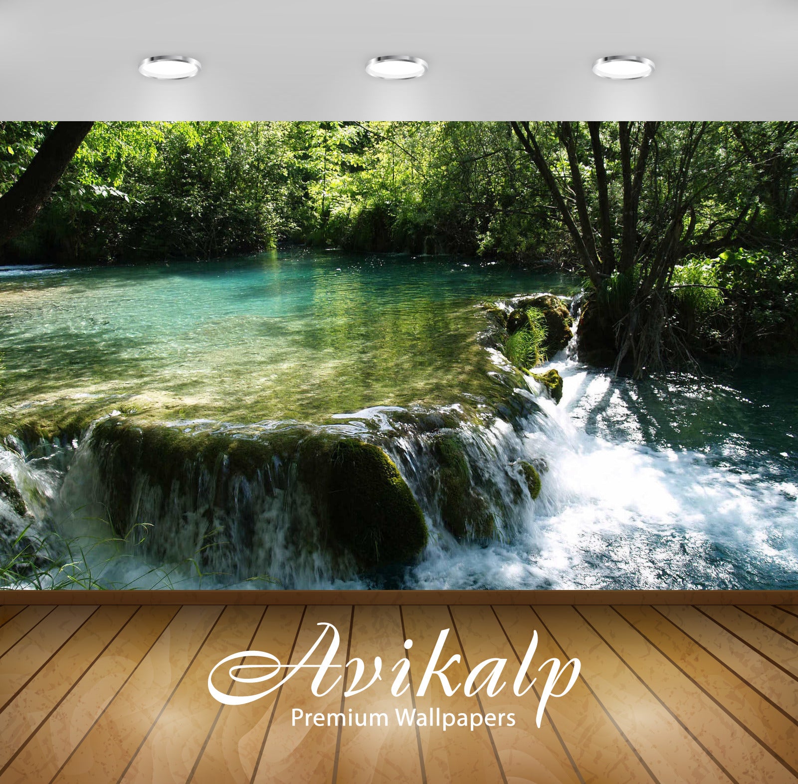 Avikalp Exclusive Awi5773 Mossy Rock In The River Nature Full HD Wallpapers for Living room, Hall, K Avikalp Exclusive Awi5773 Mossy Rock In The River Nature Full HD Wallpapers for Living room, Hall, K