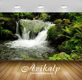 Avikalp Exclusive Awi5784 Mossy Waterfall Nature Full HD Wallpapers for Living room, Hall, Kids Room Avikalp Exclusive Awi5784 Mossy Waterfall Nature Full HD Wallpapers for Living room, Hall, Kids Room