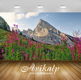 Avikalp Exclusive Awi5928 Pink Wild Flowers Rising From The Green Mountains Nature Full HD Wallpaper Avikalp Exclusive Awi5928 Pink Wild Flowers Rising From The Green Mountains Nature Full HD Wallpaper