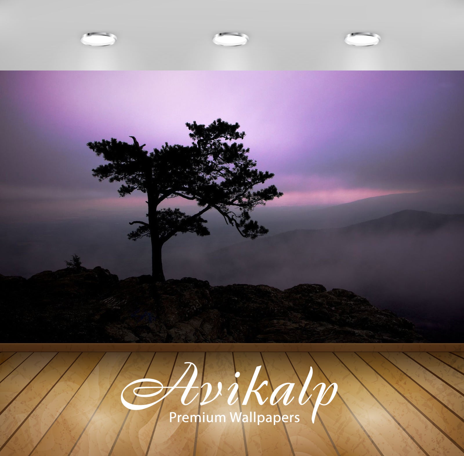 Avikalp Exclusive Awi5946 Purple Sunset Sky Behind The Foggy Mountains Nature Full HD Wallpapers for Avikalp Exclusive Awi5946 Purple Sunset Sky Behind The Foggy Mountains Nature Full HD Wallpapers for