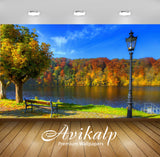 Avikalp Exclusive Awi6013 Riverside Bench And Lamp Nature Full HD Wallpapers for Living room, Hall, Avikalp Exclusive Awi6013 Riverside Bench And Lamp Nature Full HD Wallpapers for Living room, Hall,