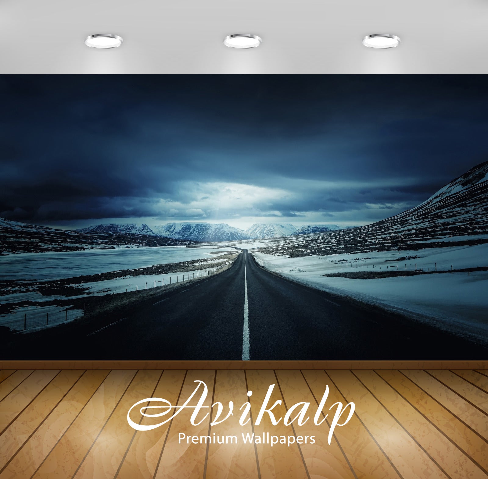 Avikalp Exclusive Awi6033 Road Towards The Snowy Mountains Nature Full HD Wallpapers for Living room Avikalp Exclusive Awi6033 Road Towards The Snowy Mountains Nature Full HD Wallpapers for Living room