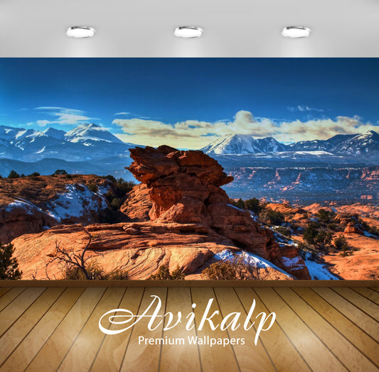 Avikalp Exclusive Awi6039 Rock Formation In The Moab Desert Nature Full HD Wallpapers for Living roo