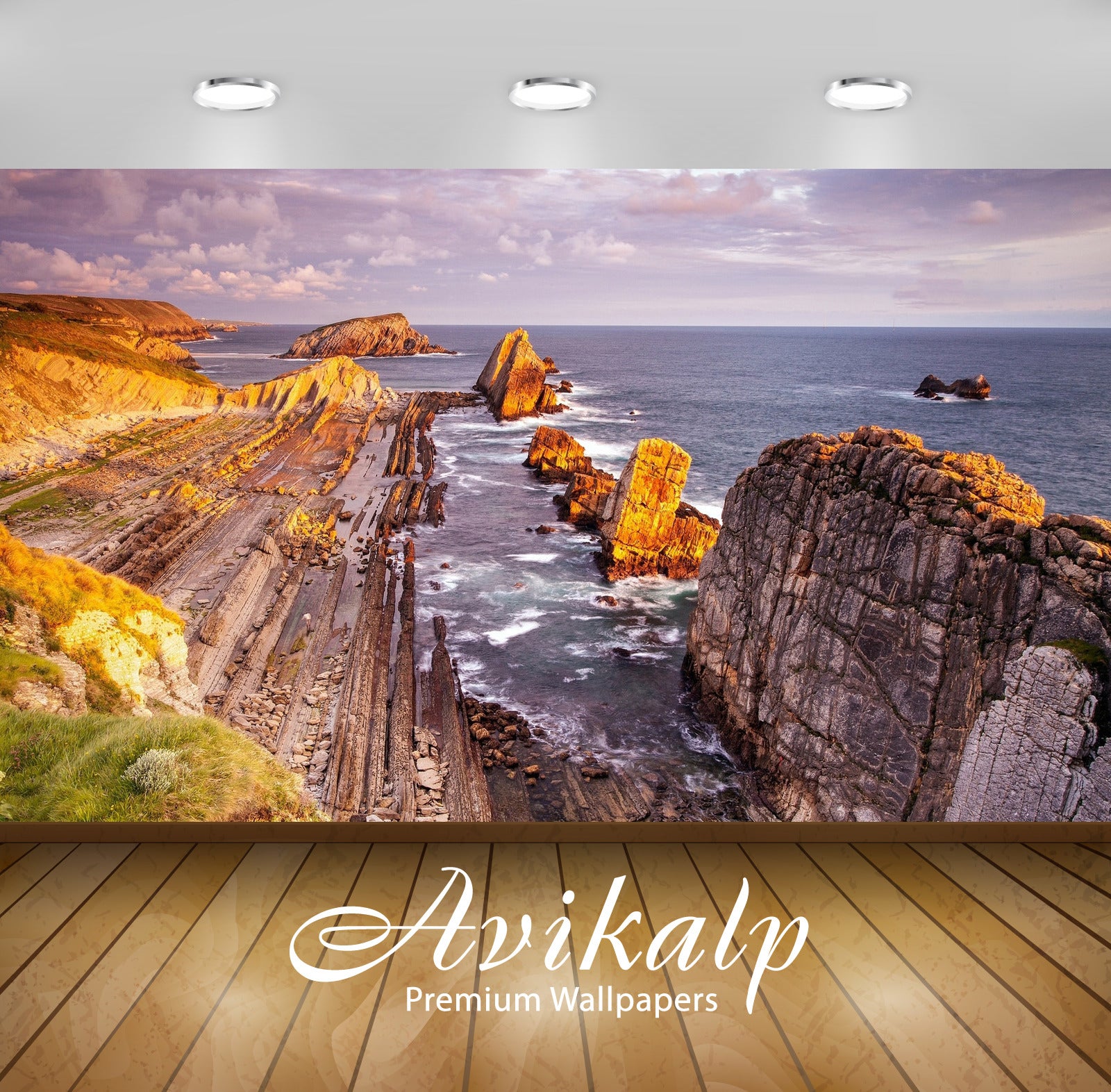 Avikalp Exclusive Awi6060 Rocky Coastline Nature Full HD Wallpapers for Living room, Hall, Kids Room Avikalp Exclusive Awi6060 Rocky Coastline Nature Full HD Wallpapers for Living room, Hall, Kids Room