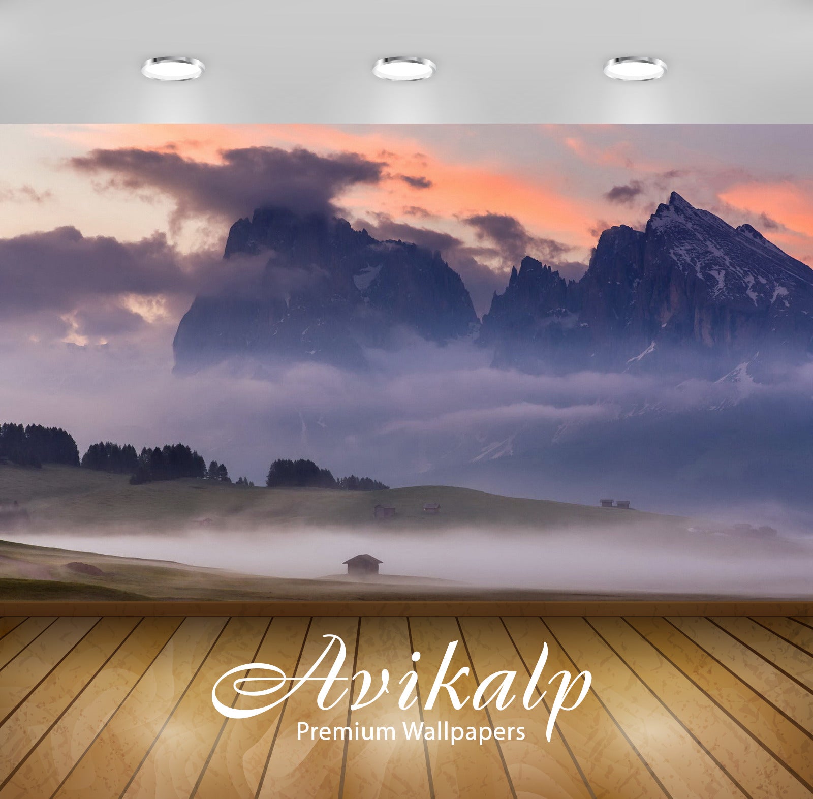 Avikalp Exclusive Awi6084 Rocky Mountains Hiding In The Fog Nature Full HD Wallpapers for Living roo Avikalp Exclusive Awi6084 Rocky Mountains Hiding In The Fog Nature Full HD Wallpapers for Living roo