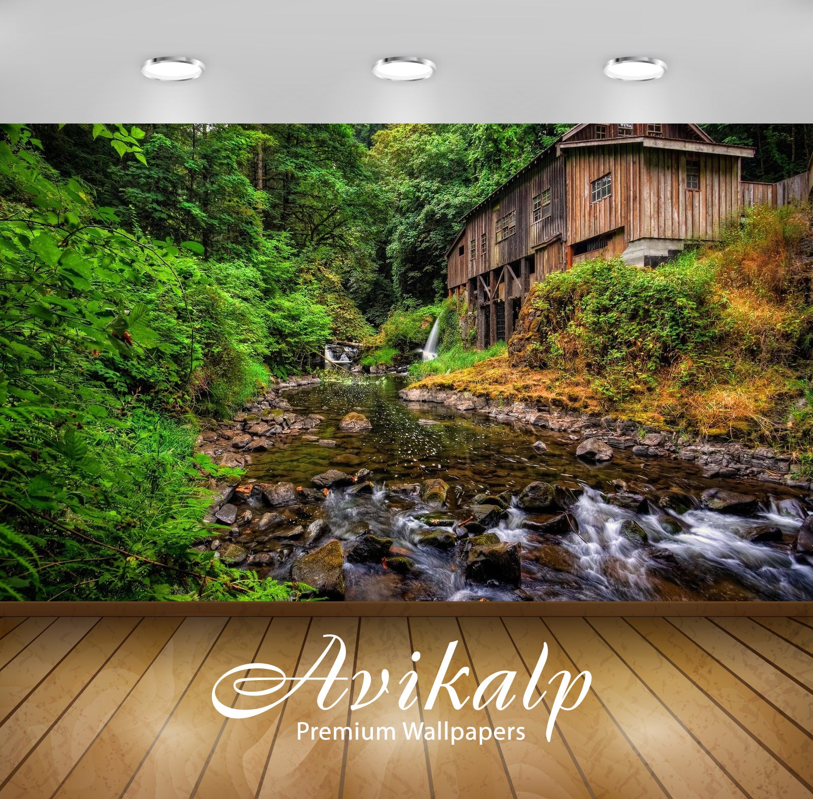 Avikalp Exclusive Awi6109 Rocky River In The Forest Nature Full HD Wallpapers for Living room, Hall, Avikalp Exclusive Awi6109 Rocky River In The Forest Nature Full HD Wallpapers for Living room, Hall,