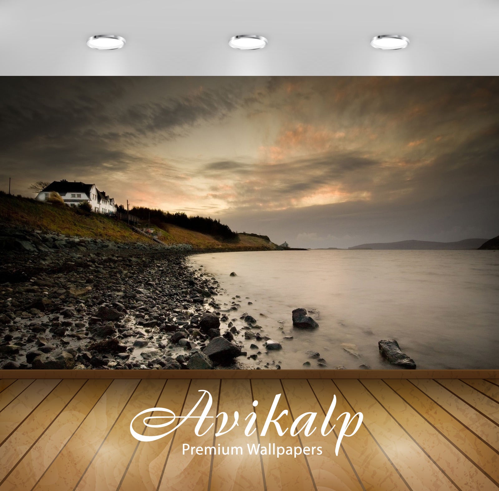 Avikalp Exclusive Awi6116 Rocky Shore At The Lake On A Clouded Day Nature Full HD Wallpapers for Liv Avikalp Exclusive Awi6116 Rocky Shore At The Lake On A Clouded Day Nature Full HD Wallpapers for Liv