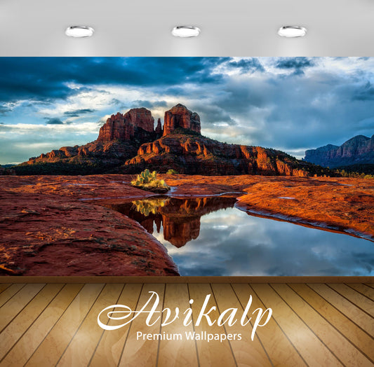 Avikalp Exclusive Awi6129 Rusty Canyon Nature Full HD Wallpapers for Living room, Hall, Kids Room, K