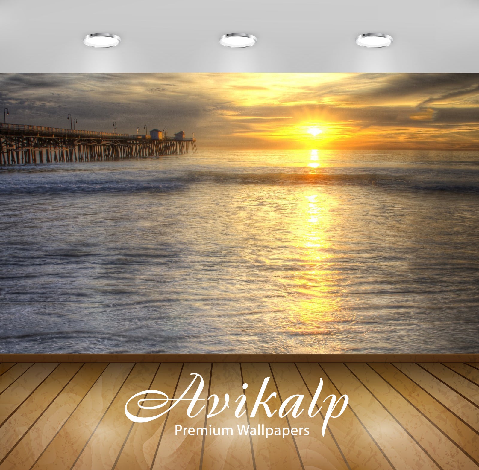 Avikalp Exclusive Awi6160 San Clemente Pier Nature Full HD Wallpapers for Living room, Hall, Kids Ro Avikalp Exclusive Awi6160 San Clemente Pier Nature Full HD Wallpapers for Living room, Hall, Kids Ro