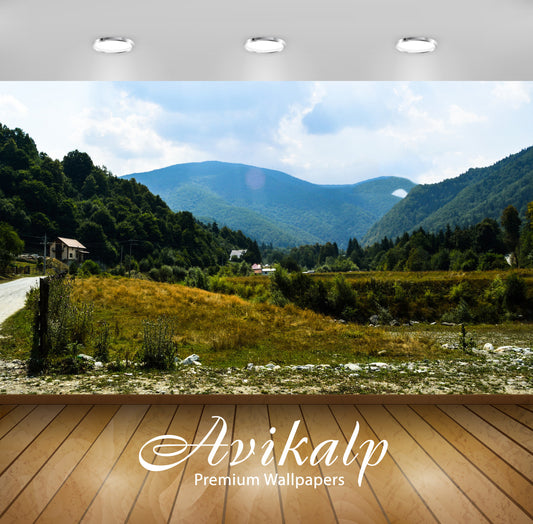 Avikalp Exclusive Awi6163 Scattered Houses In Poiana Marului Nature Full HD Wallpapers for Living ro