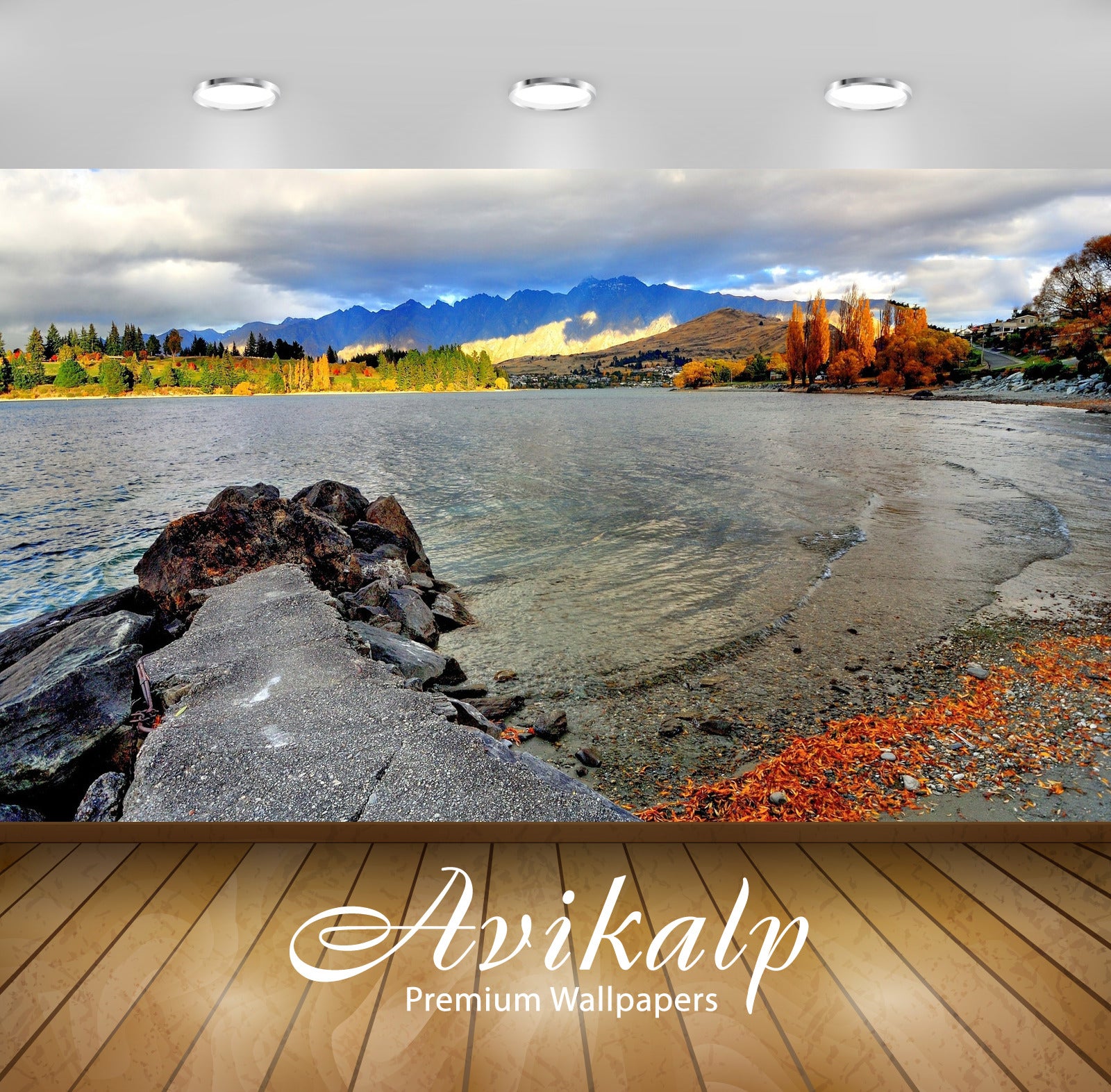 Avikalp Exclusive Awi6169 Shades Of Autumn By The Lake Nature Full HD Wallpapers for Living room, Ha Avikalp Exclusive Awi6169 Shades Of Autumn By The Lake Nature Full HD Wallpapers for Living room, Ha