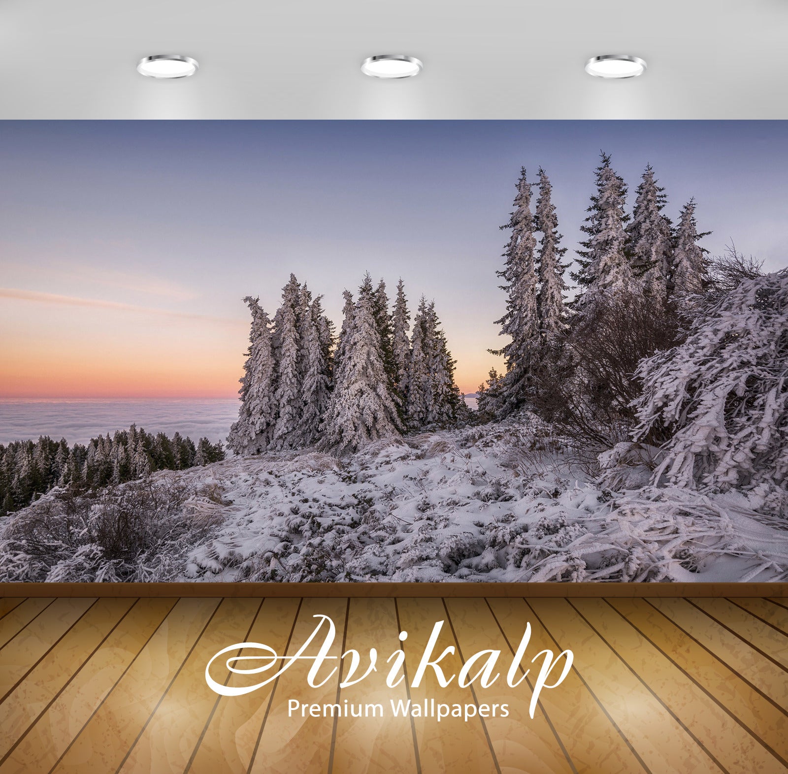 Avikalp Exclusive Awi6261 Snowy Forest Above The Clouds Nature Full HD Wallpapers for Living room, H Avikalp Exclusive Awi6261 Snowy Forest Above The Clouds Nature Full HD Wallpapers for Living room, H