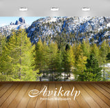 Avikalp Exclusive Awi6271 Snowy Mountain Forest Nature Full HD Wallpapers for Living room, Hall, Kid Avikalp Exclusive Awi6271 Snowy Mountain Forest Nature Full HD Wallpapers for Living room, Hall, Kid