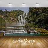 Avikalp Exclusive Awi6346 Stairway Waterfall Nature Full HD Wallpapers for Living room, Hall, Kids R Avikalp Exclusive Awi6346 Stairway Waterfall Nature Full HD Wallpapers for Living room, Hall, Kids R