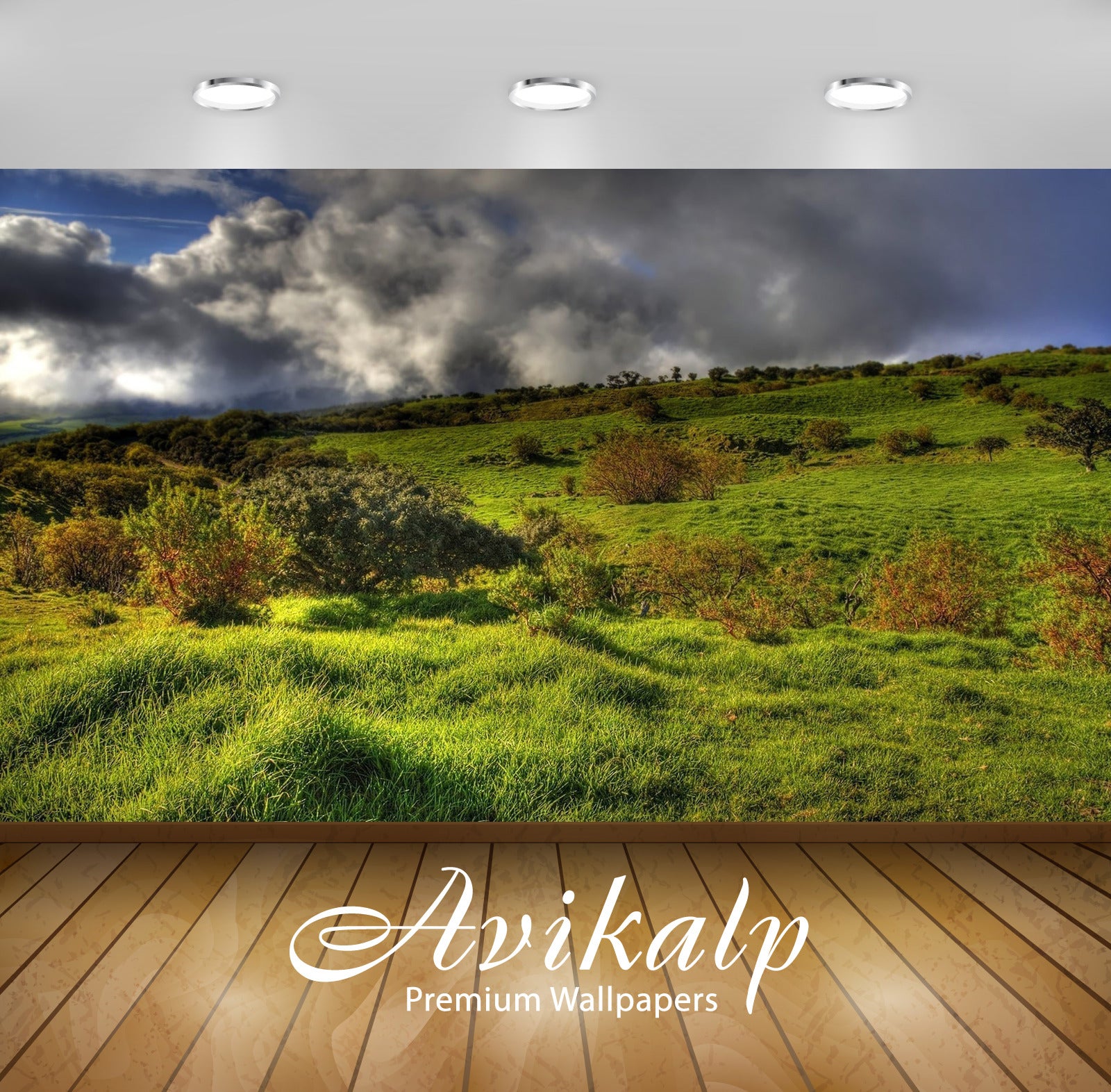 Avikalp Exclusive Awi6370 Storm Clouds Over The Hill Nature Full HD Wallpapers for Living room, Hall Avikalp Exclusive Awi6370 Storm Clouds Over The Hill Nature Full HD Wallpapers for Living room, Hall