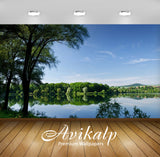 Avikalp Exclusive Awi6383 Summer Forest By The Lake Nature Full HD Wallpapers for Living room, Hall, Avikalp Exclusive Awi6383 Summer Forest By The Lake Nature Full HD Wallpapers for Living room, Hall,