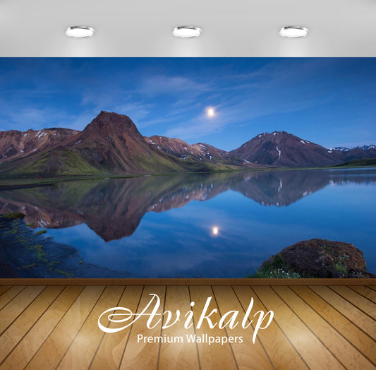 Avikalp Exclusive Awi6466 Sunrise Nature Full HD Wallpapers for Living room, Hall, Kids Room, Kitche