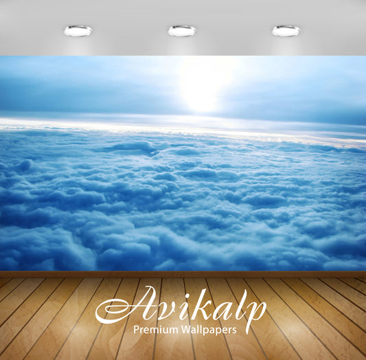 Avikalp Exclusive Awi6475 Sunrise Over The Clouds Nature Full HD Wallpapers for Living room, Hall, K