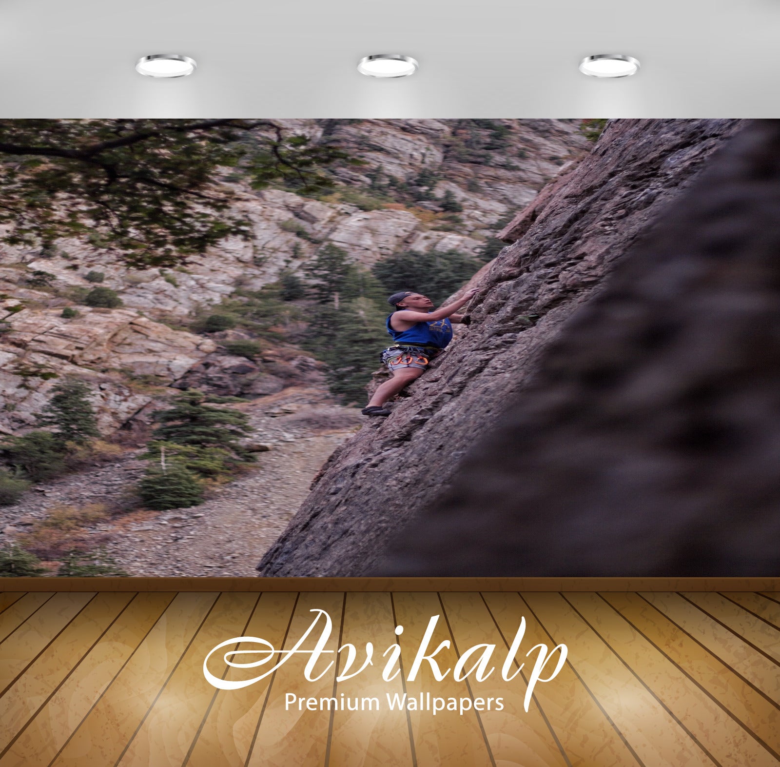 Avikalp Exclusive Premium climbing HD Wallpapers for Living room, Hall, Kids Room, Kitchen, TV Backg Avikalp Exclusive Premium climbing HD Wallpapers for Living room, Hall, Kids Room, Kitchen, TV Backg