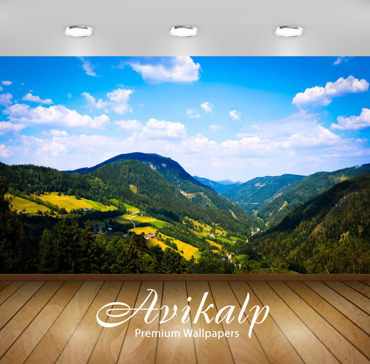 Avikalp Exclusive Awi6561 The View From Annaberg Nature Full HD Wallpapers for Living room, Hall, Ki