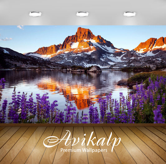 Avikalp Exclusive Awi6570 Thousand Island Lake Nature Full HD Wallpapers for Living room, Hall, Kids