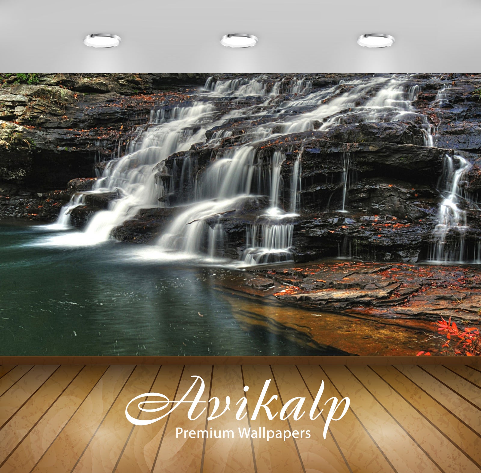 Avikalp Exclusive Awi6655 Waterfall Nature Full HD Wallpapers for Living room, Hall, Kids Room, Kitc Avikalp Exclusive Awi6655 Waterfall Nature Full HD Wallpapers for Living room, Hall, Kids Room, Kitc