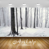 Avikalp Exclusive Awi6710 Winter In The Forest Nature Full HD Wallpapers for Living room, Hall, Kids Avikalp Exclusive Awi6710 Winter In The Forest Nature Full HD Wallpapers for Living room, Hall, Kids