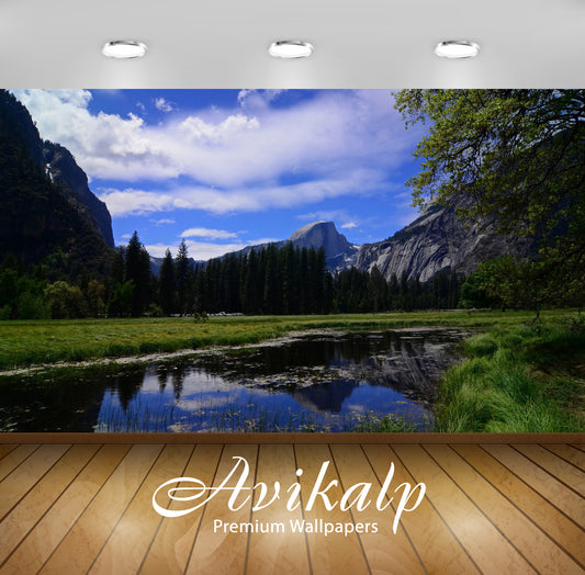 Avikalp Exclusive Awi6768 Yosemite National Park Nature Full HD Wallpapers for Living room, Hall, Ki