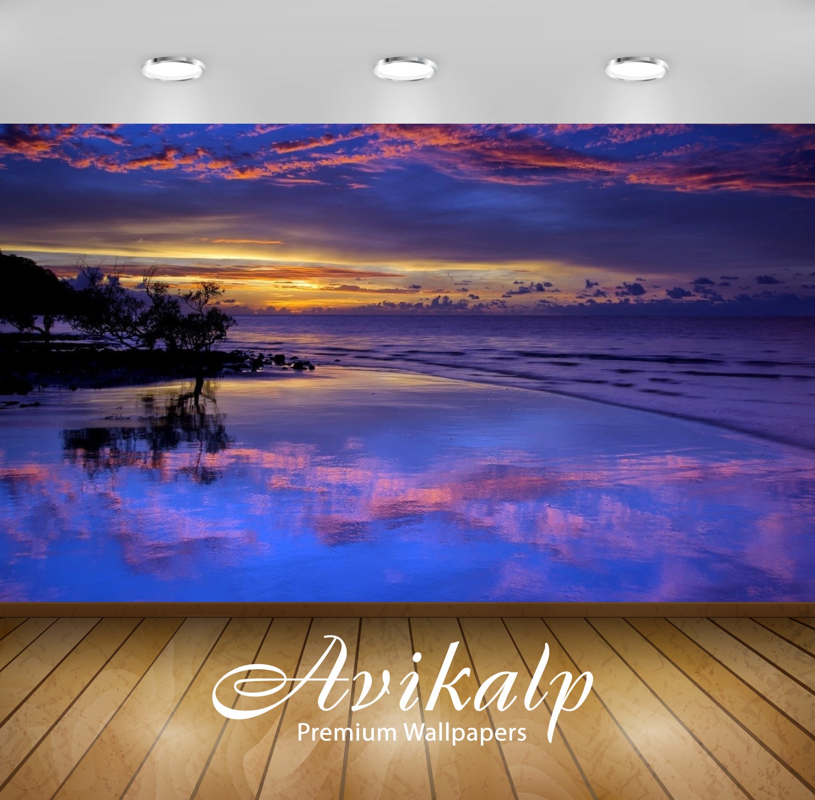 Avikalp Exclusive Awi6790 Amazing Purple Sunset Clouds Reflected In The Wet Beach Nature HD Wallpaper Avikalp Exclusive Awi6790 Amazing Purple Sunset Clouds Reflected In The Wet Beach Nature HD Wallpaper